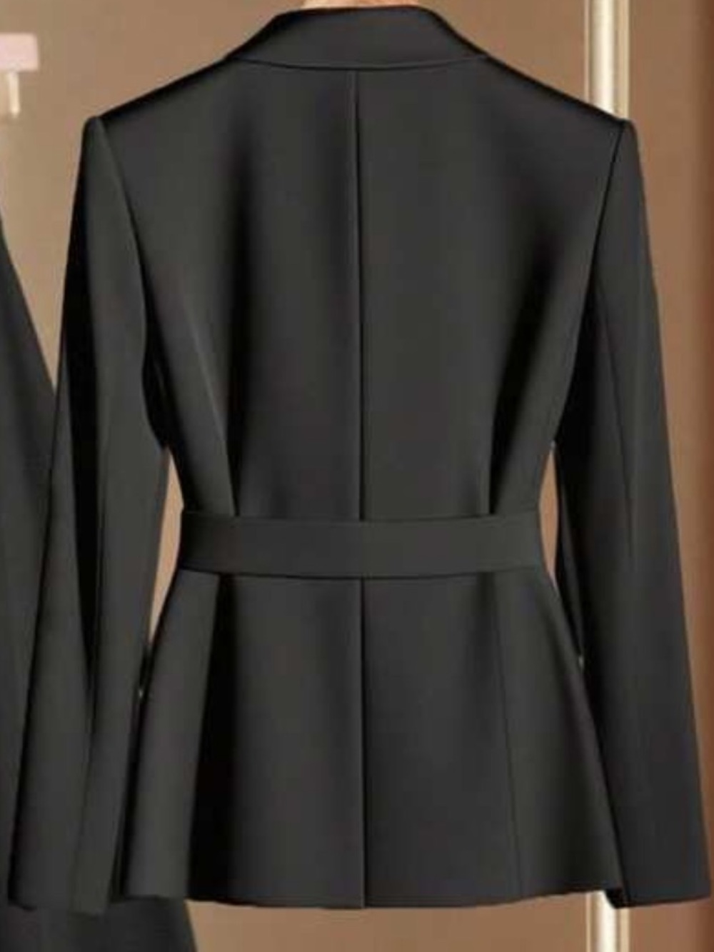 SHEIN Franclia Black Autumn Elegant Office Women's 2 Pieces Set - Picture 4 of 16